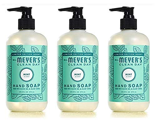 MRS. MEYER'S CLEAN DAY Liquid Hand Soap Mint (12.5 Fl Oz (Pack of 3))