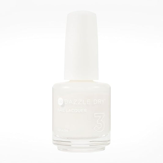 Dazzle Dry Nail Lacquer (Step 3) - Breathe Free - A sheer, milky soft marshmallow nude. Sheer cream. (0.5 fl oz)