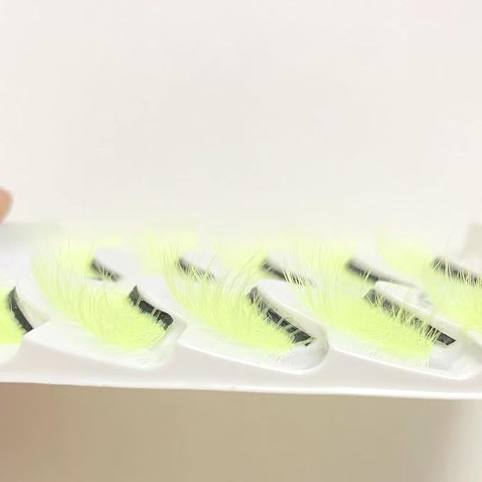 Sunniess Ombre Colored Lashes Silk Protein Fluffy Wispy Volume Fake Lashes for Halloweens Cosplay Party Stage Russian D Curl Lashes with Color Make up Faux Mink False Eyelashes 5 Pairs