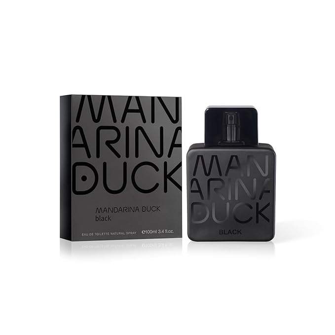 Mandarina Duck Black Eau De Toilette Spray for Men, 3.4 Ounce