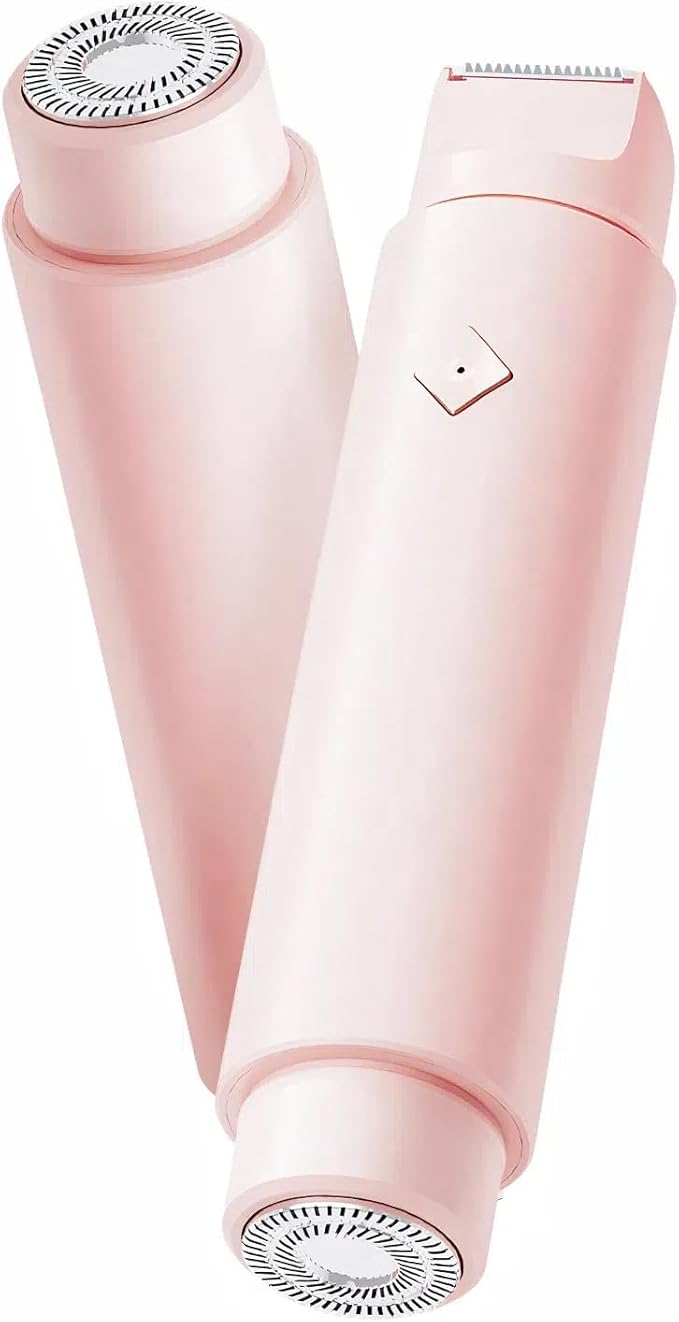 2025 New Electric Bikini Trimmer for Women, 2-in-1 Dual Head Shaver, Womens Electric Razor (Light Red)