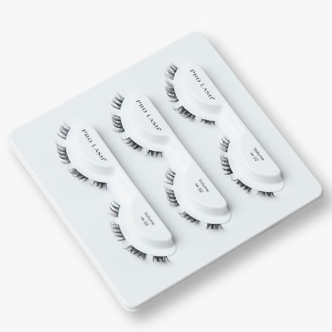Pro Lash ProWear Professionally Styled Lash Clusters - Easiest to Apply Eyelash Cluster - 10 Day Eyelashes - Waterproof Lashes Clusters - 3 Sets - Volume No. 02 - Black