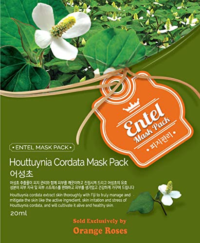 Entel 100 Pcs Combo-Pack, Premium Korean Facial Mask Sheet (10 Types x 10 pcs), Five Chemical Free ; No-Paraben, No-Silicon, No-Mineral Oil, No-Artificial Colors and No-Ethanol