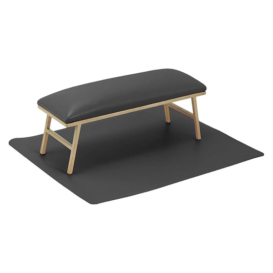 VOCOSTE 1 Set Arm Rest for Nails Tech, Non-Slip Nail Arm Rest, Manicure Hand Rest with Nail Table Mat, Hand Rest for Nails Tech, Nail Hand Rest, Black