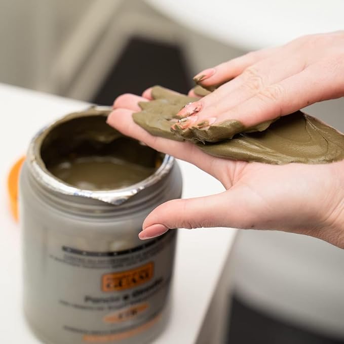 Guam Anti Cellulite Stomach Wraps, INFRARED Body Wrap for Flat Tummy, FIR Tummy Wrap Cellulite Remover, Belly Cellulite Treatment, Stomach Skin Firming and Tightening Body Mud (1.1LB)