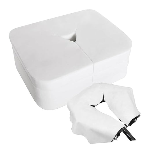 300 Count Disposable Face Cradle Covers, Ultra Soft Non-Sticking, Non Woven Massage Face Cradle Covers, Headrest Face Cushion Cover for Massage Table Chairs