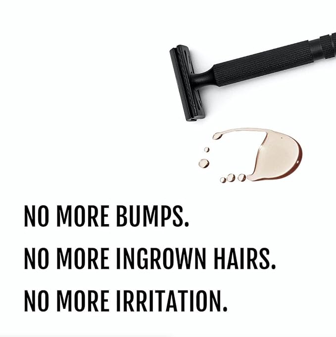Shaving Oil - NONTOXIC Made in USA! No Bumps, No Razor Burn | BEARD & BIKINI LINES | BEST SHAVE EVER | HYDRATING | ditch chemical cream for all natural - skip lotion - SILKY SMOOTH soft skin