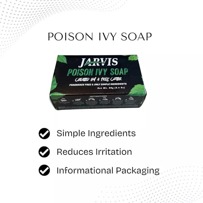 Poison Ivy Soap Bar | Treatment for Poison Ivy, Oak & Sumac | Fast Itch Relief and Soothing of Rashes, Redness & Inflammation | Simple Skin Care Ingredients | 3.4 Ounces