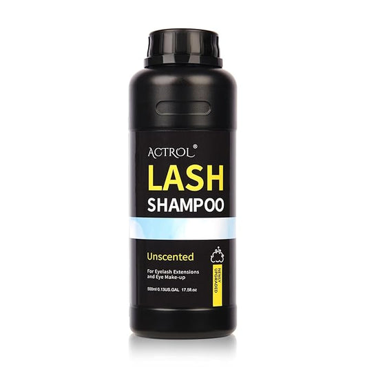 Lash Shampoo 500ml Eyelash Cleanser Unscented Foam for Lash Wash and Salon or Home Care