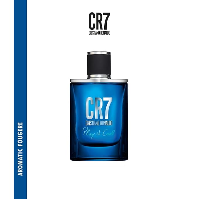 Cristiano Ronaldo CR7 Play It Cool - Blends Bright Citruses And Aromatic Fougere Notes - Masculine Fragrance - 1 Oz EDT Spray