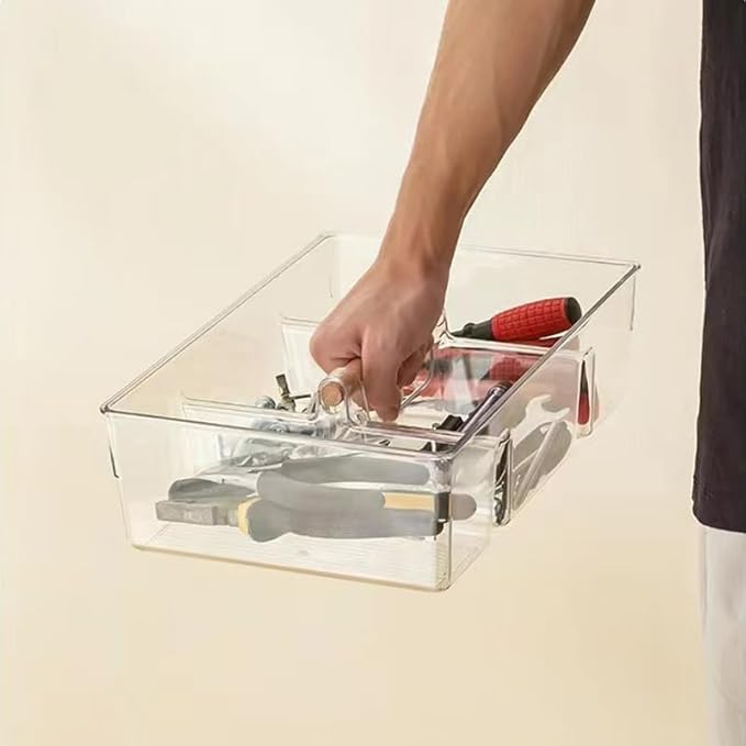 RS ONE IWH Multifunctional Storage Box | Perfect Storage Organization cosmetic box holder, suitable for kitchen,countertop dressing table and bathroom table storage