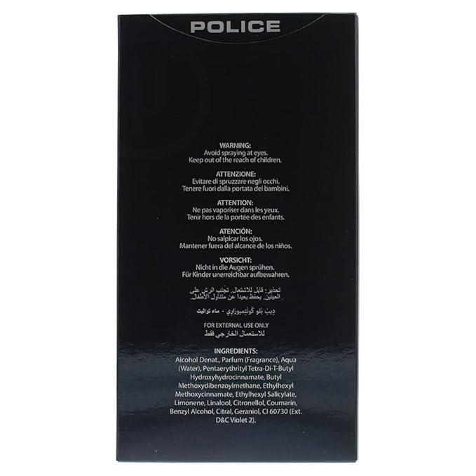 Police Deep Blue - Men's Fragrance - Refreshing Scent With Notes of Bergamot, Black Pepper, Orange Blossom, Nutmeg and Vanilla - 3.4 Oz EDT Spray