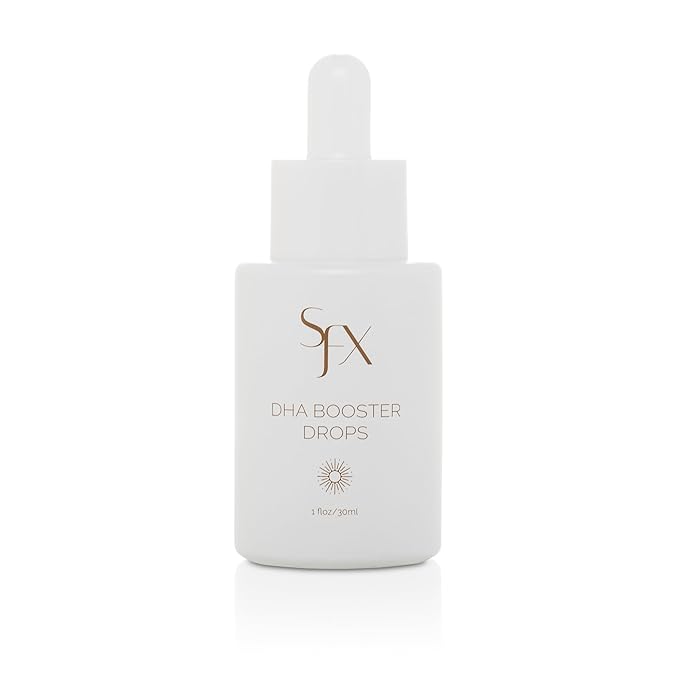 SunFX DHA Tanning Drops - Customizable Self-Tanning Drops for Lotions & Spray Tanning Solutions - Professional-Grade Formula for Natural, Streak-Free Glow - Vegan, Cruelty-Free, 1oz