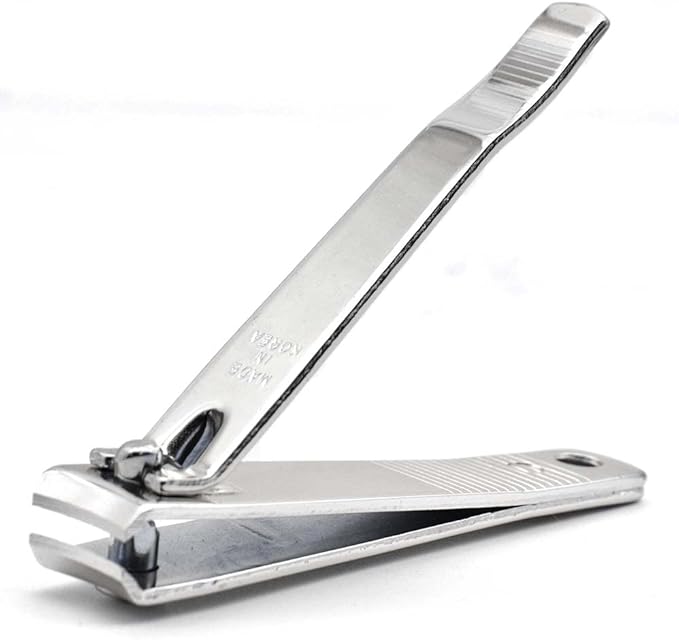 PrettyClaw | Nail Clippers Sharp Edge Fingernail and Toenail Clipper Cutter Thick Nail Trimmer Stainless Steel for Manicure and Pedicure (Curve Edge)