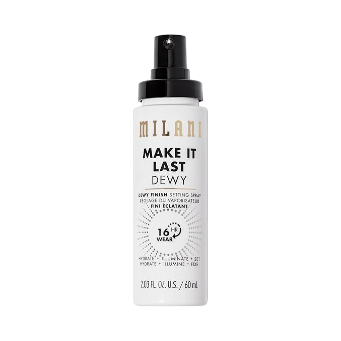 Milani Make It Last Original - Natural Finish 3-in-1 Primer and Setting Spray + Make It Dewy Setting Spray 3 in 1- Hydrate + Illuminate + Set Makeup Finishing Spray
