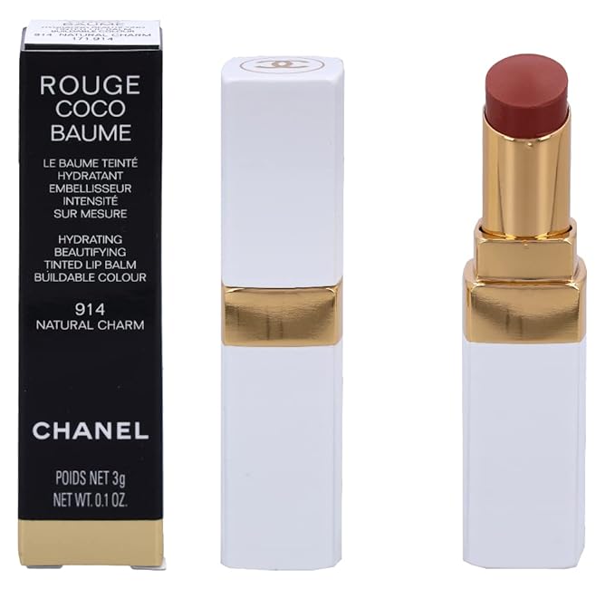 Rouge Coco Baume Hydrating Beautifying Tinted - 914 Natural Charm by Chanel for Women - 0.11 oz Lip Balm