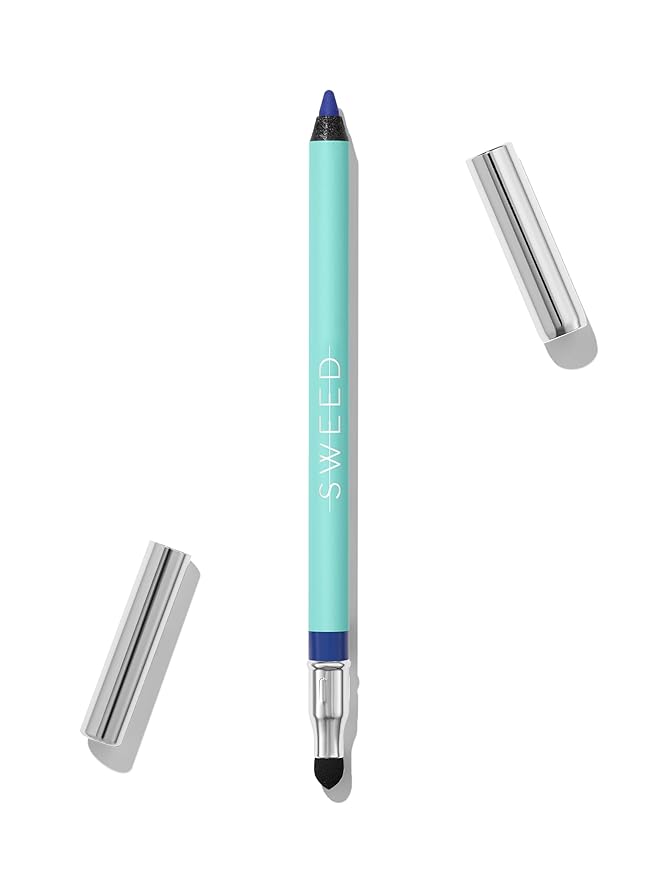 Sweed - Satin Eyeliner | Creamy-Matte, Rich Color, Long-Lasting Wear | Vegan, Cruelty-Free, Clean Beauty (Diana Blue)