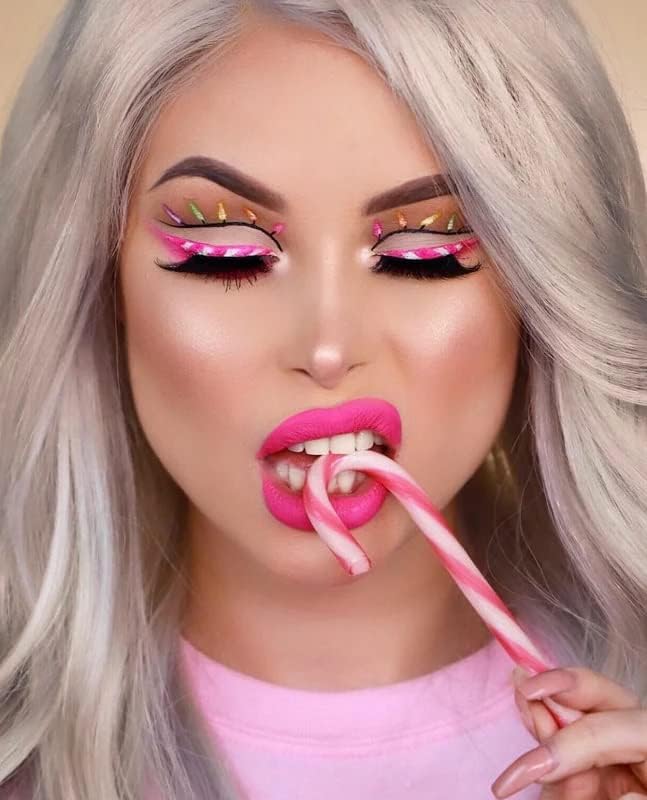 Beauty Bakerie Powder Blush Makeup Palette for Face & Cheeks, Matte and Metallic Highlighter Make up Set, 4 Highlight Shades, Cotton Candy Champagne