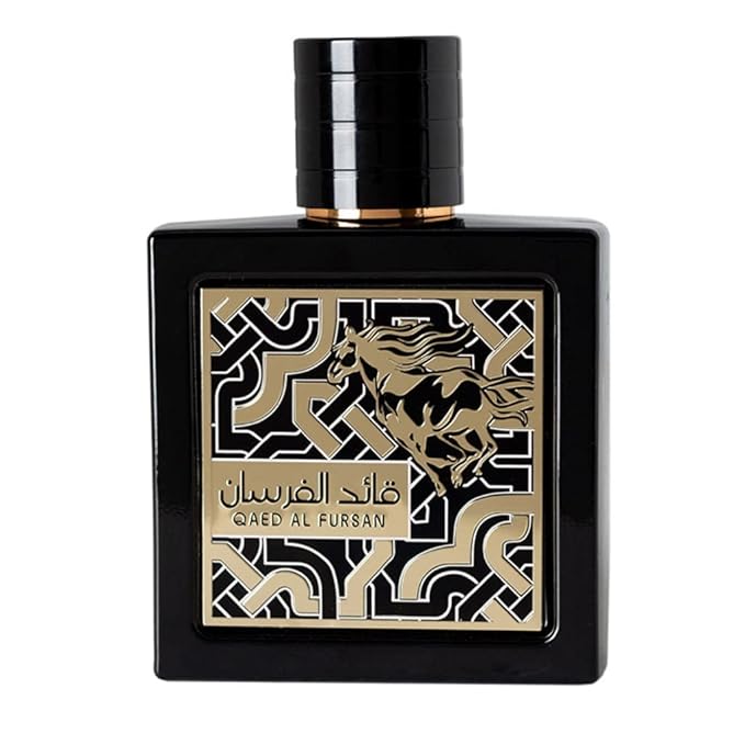 Lattafa Qaed Al Fursan - Oriental, Fruity, Fresh, Amber Wood - Eau de Parfum Long-Lasting Fragrance for Unisex, 3.40 Ounce / 100 ml