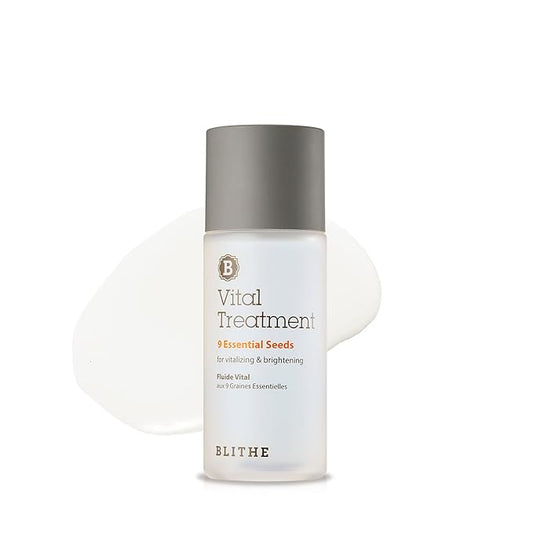 Blithe Vital Treatment 9 Essential Seeds Niacinamide Toner - Korean Skin Essence Green Tea Toner for Face, Clarifying Oily Skin Vitalizing & Dark Spots 1.83 Fl Oz