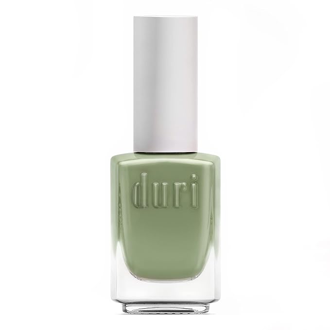 duri Nail Polish, 720 Barefoot, Creamy Pastel Green, Full Coverage, Glossy Finish, Fast Drying, 0.45 Fl Oz