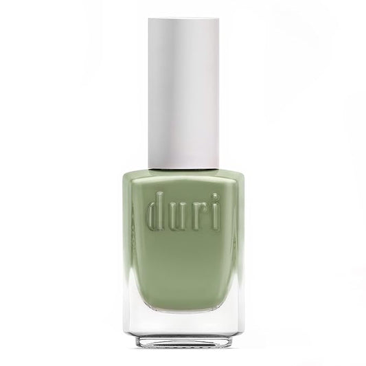 duri Nail Polish, 720 Barefoot, Creamy Pastel Green, Full Coverage, Glossy Finish, Fast Drying, 0.45 Fl Oz