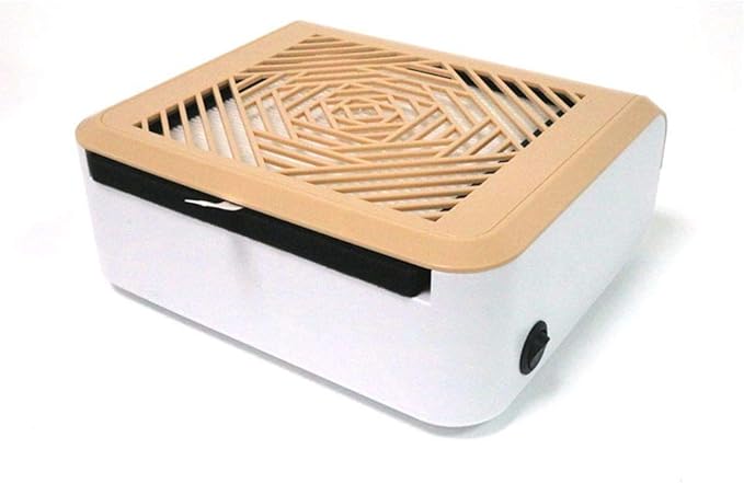 45W Nail Dust Collector, DIY Fingernail Art Design Tools High Power Salon Vacuum Cleaner Professional Pedicure Manicure Machine (Purple)