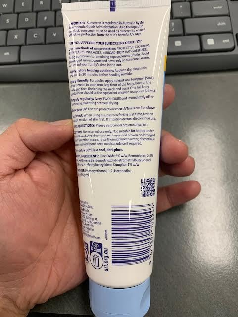 Cancer Council Australia Sensitive Sunscreen SPF50+ 110 ml.