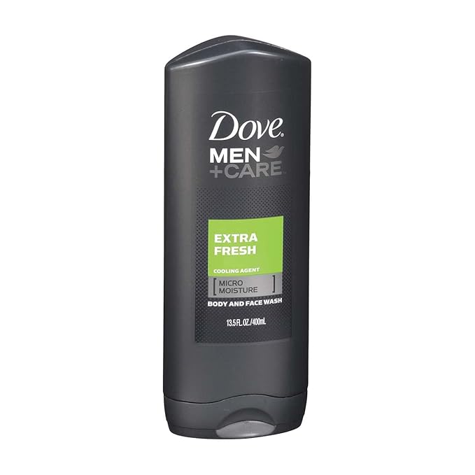 Dove Men Care, Body & Face Wash, Extra Fresh, Pack of 3, (13.52 Fl. Oz/400 ml Each)