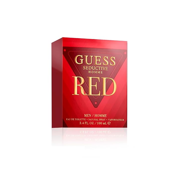 Guess Seductive Red Men/Homme Eau de Toilette Cologne Spray For Men, 3.4 Fl. Oz.