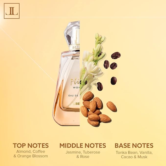 Liberty Luxury Perfume Gift Set - Flirt and OudGold for Men and Women (100ml/3.4Oz each), Eau De Parfum (EDP) Spray, Designed in France, Long Lasting Smell