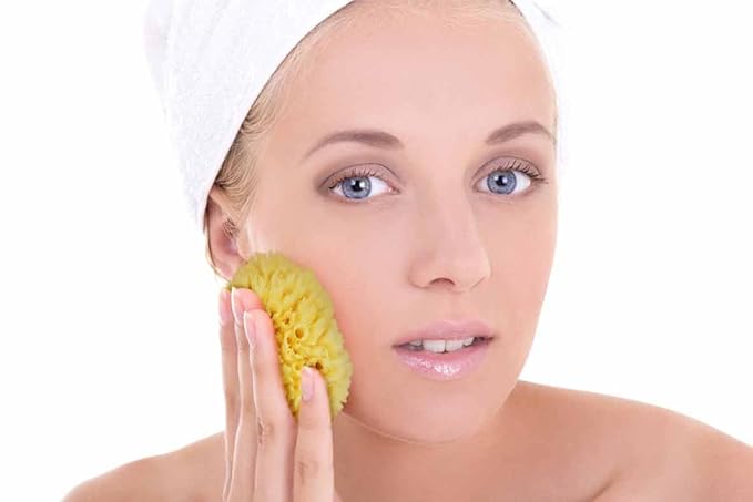 Real Natural Sea Sponges Multipack - 5pc Spa Gift Set in Premium Bag, Kind on Skin, for Bath Shower Facial Cleansing, Pamper Moms Brides Girlfriends & Teens (5 Pack Standard Packaging)