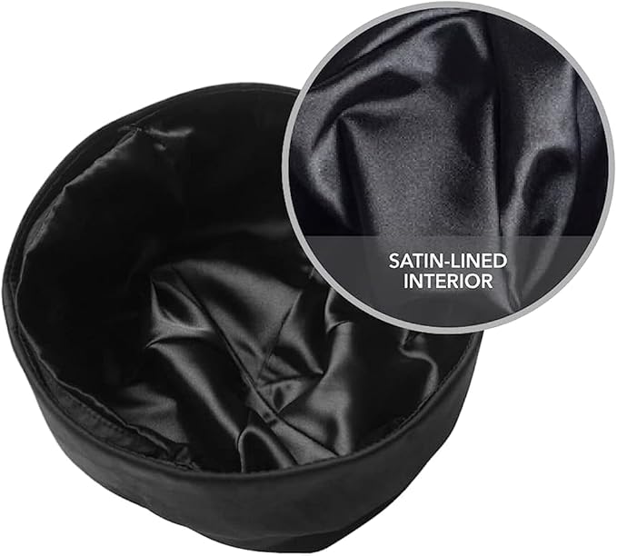 Hairbrella Premium Satin-Lined Mens Sleep Cap, Wave Cap, Adjustable Durags for Men, Durag Alternative for 360 Waves