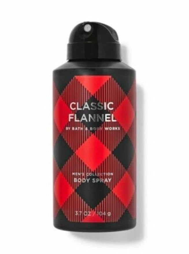 Bath & Body Works Classic Flannel for Men deodorizing Body Spray, 3.7 Ounce (Classic Flannel)