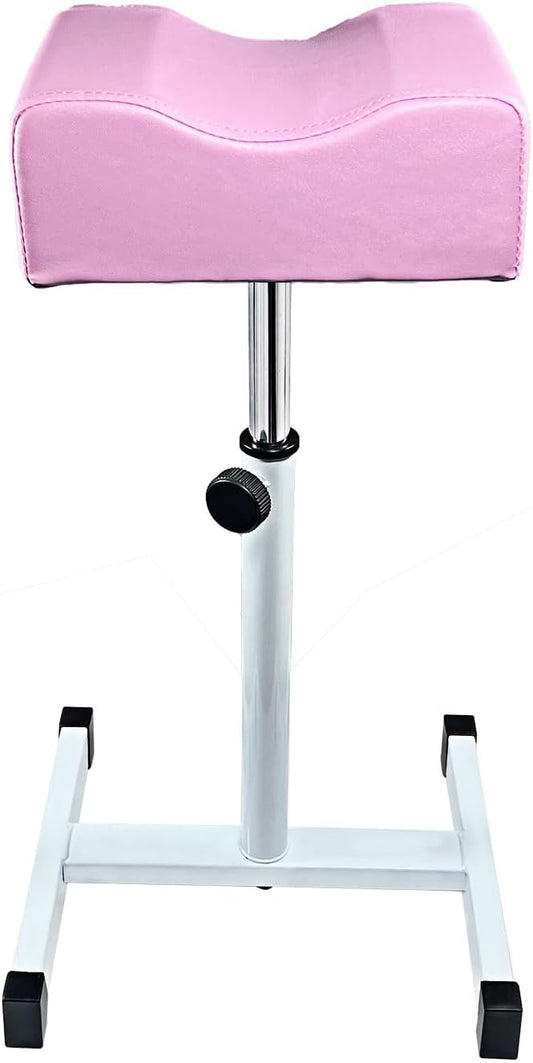 Pedicure Stool, Height Adjustable, H-Shaped Arch Cushion, Pink, Salon & Spa