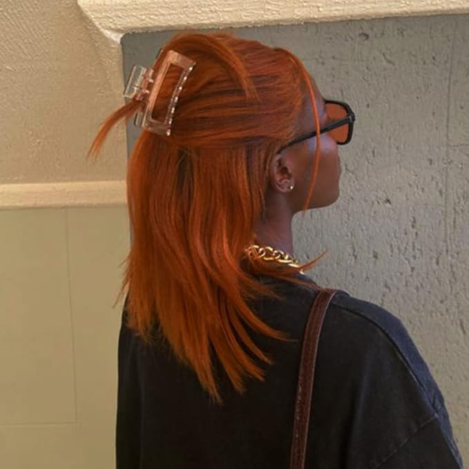 REMY Hair Brazilian 100% Human Hair Bundles Burnt Orange Hair Extension Straight Hair Bundles for Black Women (14 Inch, color #350)