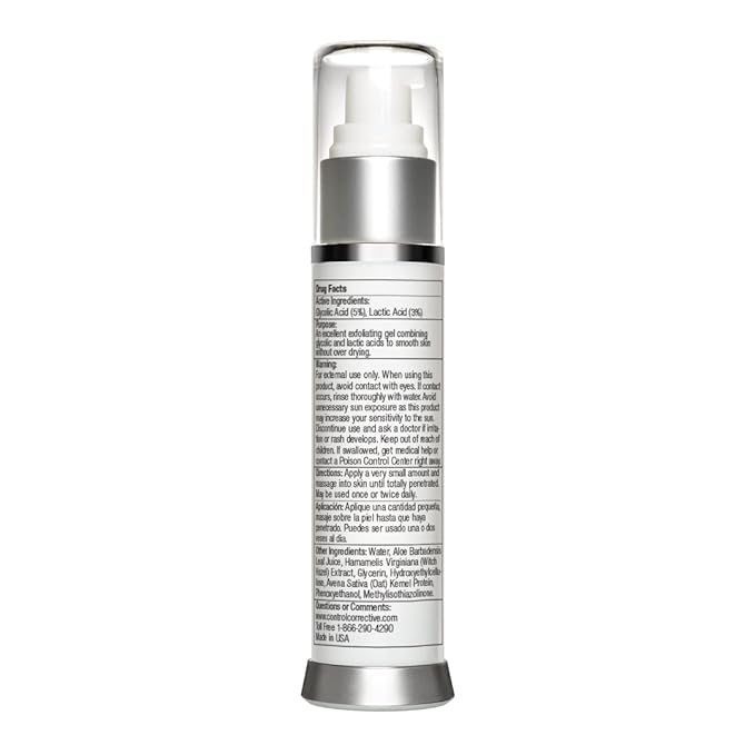 CONTROL CORRECTIVE Smoothing Repair Gel, 1.7 Oz - Anti-Aging Gel, Combination Of Glycolic & Lactic Acids, Maintains Skin Clarity, Reducing Fine Lines & Wrinkles, Exfoliation, Adds Luminosity, Balances
