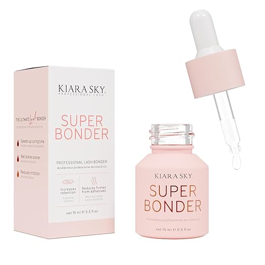 KIARA SKY LASH Super Bonder for Eyelash Extensions with Special Dropper | Glue Accelerator | Speed Up Drying Time | Increase Adhesive Bonding Power | Professional Use Only 15ml NOT A Glue