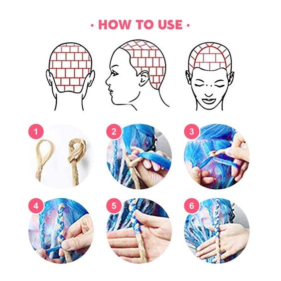 24 In 30 Strands SE Dreadlock Extensions, Ombre Deep Brown Thin 0.6cm Width Synthetic Dreads Extensions, 100% Handmade Dreads Hippie Style Dreadlocks for Woman