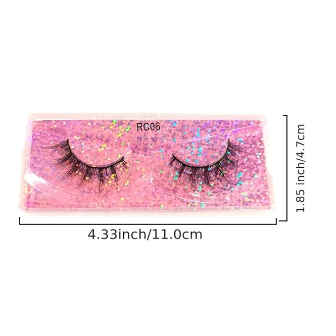 30 Pairs False Eyelashes Natural, Wholesale 5D Fuffy Volume Lashes, Faux Mink Eyelash Bulk with Portable Boxes