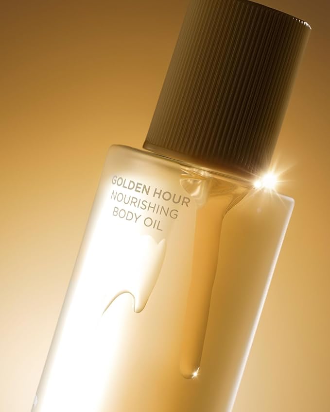 Saltair Body Oil. Luxurious Golden Hour After Shower and Bath Oil Moisturizer for Women. Botanical, Non-Greasy, and Well-Absorbing Lotion for Hydrating Dry Skin. 4oz Pump Bottle