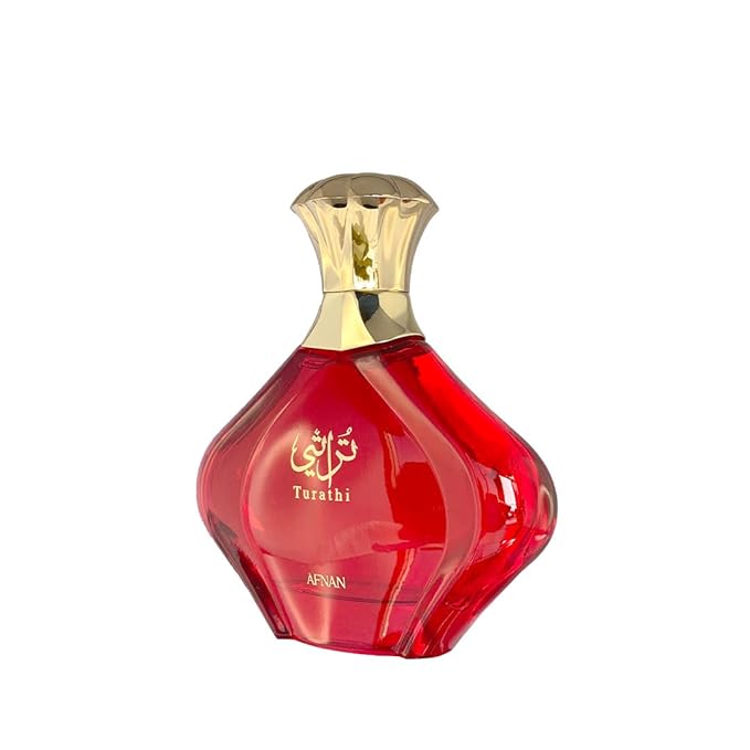 Afnan Turathi Red Eau de Parfum for Women, 3.0 Fl. Oz