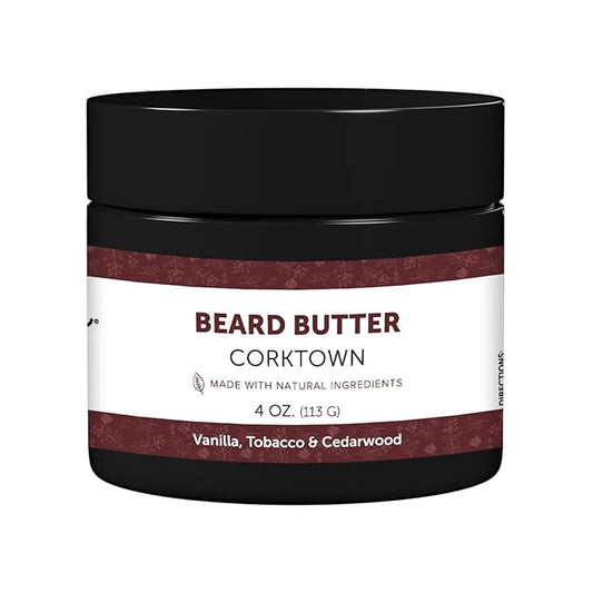 Detroit Grooming Co. Beard Butter for Men | Softens, Thickens & Hydrates with Safflower Oil & Shea Butter | Corktown Scent, 4oz
