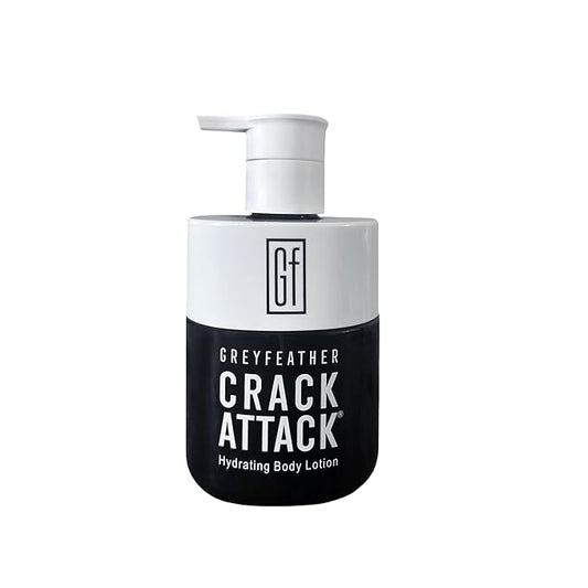 Crack Attack Hydrating Body Lotion – Fast-Absorbing, Non-Greasy Moisturizer for Dry, Cracked Skin – With Aloe, Emu Oil, Shea Butter & Mint – Natural, Fragrance-Free, Full Body Repair Cream