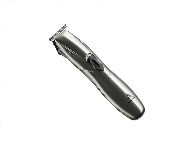 Andis 32810 Slimline Pro Cord/Cordless Beard Trimmer, Lithium Ion T-Blade Trimmer, Close Cutting T-Blade Zero Gapped, Chrome