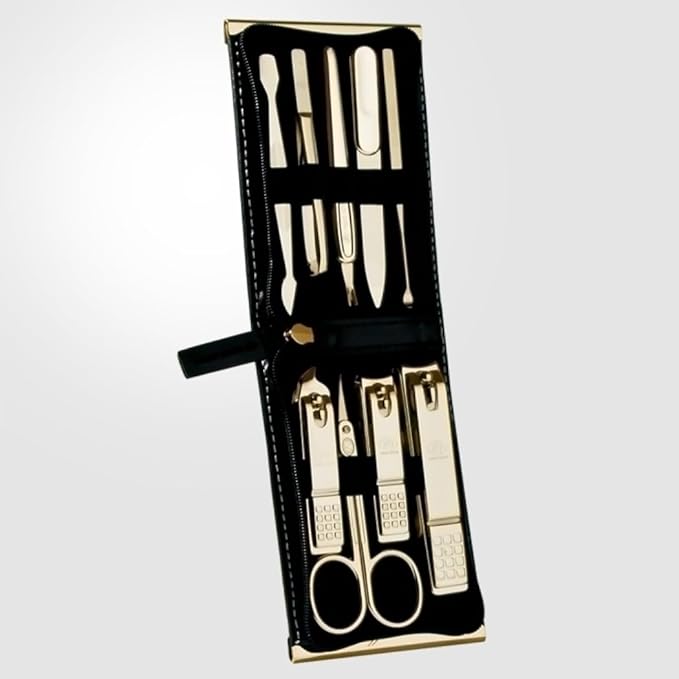 Korean Nail Clippers! World No. 1. Three Seven (777) Travel Manicure Grooming Kit Nail Clipper Set Made in Korea Since 1975 (970BG)