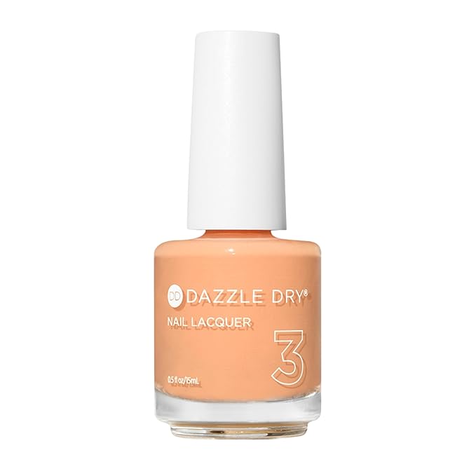 Dazzle Dry Nail Lacquer (Step 3) - Creamsicle Sorbet - A refreshing cantaloupe melon. Semi-sheer cream. (0.5 fl oz)