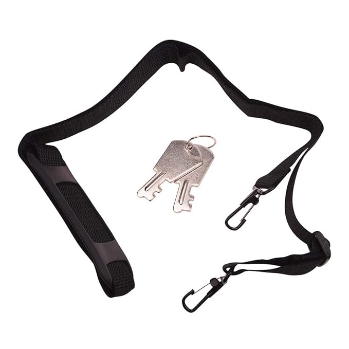 SHANY Essential Pro Makeup Train Case Cosmetic Box Portable Makeup Case Cosmetics Beauty Organizer Jewelry storage with Locks, Multi Compartments Makeup Box and Shoulder Strap - Jet black