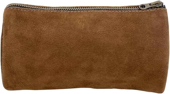 Hide & Drink, Travel Dopp Kit for Toiletries, Toiletry Bag, Rustic Handbag, Full Grain Leather, Handmade, Swayze Suede