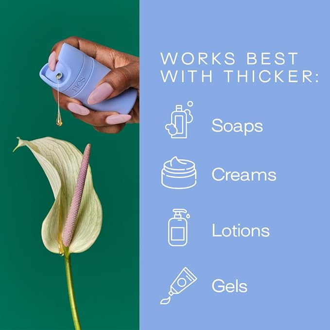 Starter Set Toiletry Travel Bottles – Set of 3 (1.7oz) Airless Pump Containers for Shampoo, Conditioner, Body, Face – Leak-Proof, TSA-Approved, Dishwasher Safe- (Runaway Blue)